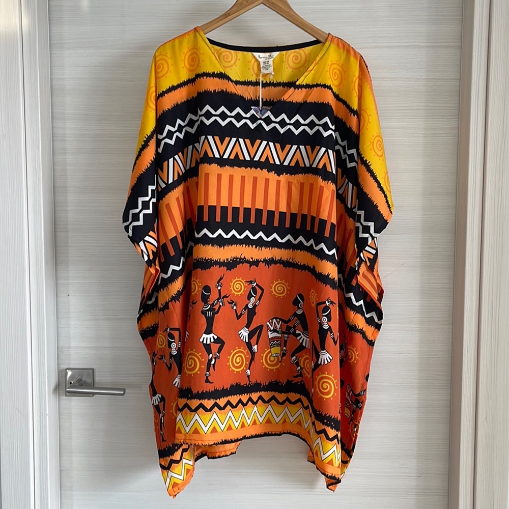NWT GYPSIE BLU TUNIC COVER UP ONE SIZE